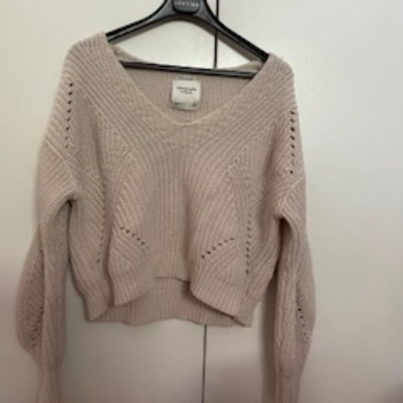 Abercrombie and Fitch XS Crop top Oatmeal - Picture 7 of 10